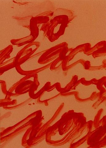 Cy  Twombly. Fifty years of works on Paper